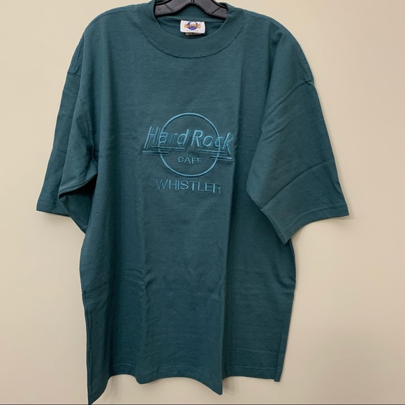 Hard Rock Cafe Other - NEW- Hard Rock Cafe Authentic Graphic Novelty Tshirt Men Embroider 90’s Whistler